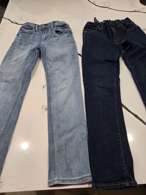 Gap Boy's Jeans - Bundle Of Light Blue & Dark Blue Denim Size 12 Skinny